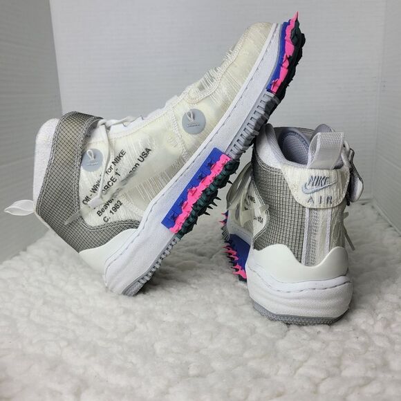 Nike Air Force 1 x Off-White Men's Sneaker Size 9 Mid Top 2022 Shoes - Picture 5 of 13